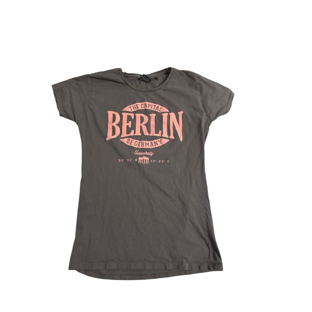 Fox Originals University of Berlin Germany Womens Short Sleeve Shirt Size Large